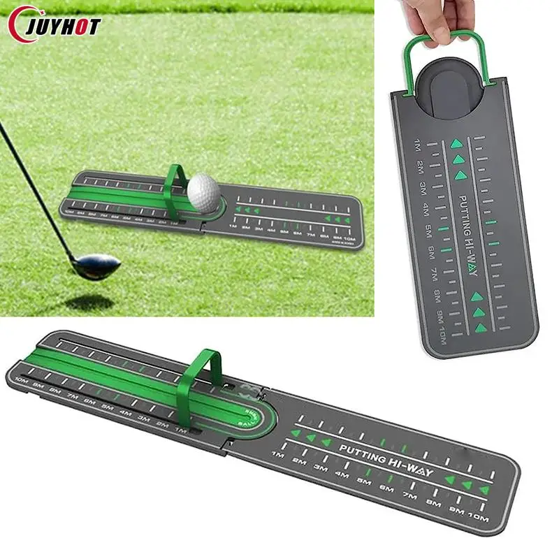 

Golf Putting Drill Golf Training Precision Distance Putters Golf Trainer Aid for Putting Green Mat Putting Gate Practice Pad