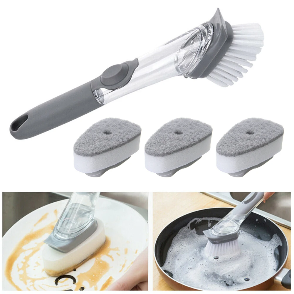 

Tool Pot Brush Decontamination Dish Kit Liquid Dispenser & Brush Head Supplies Cleaning Washing Dispenser Durable