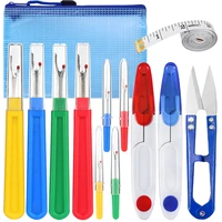lmdz hand sewing tools set thread seam ripper remover stitch unpicker trimming scissors with tape measure diy quilting accessory