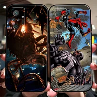 marvel venom cool phone case for xiaomi redmi 7 8 7a 8a 9 9i 9at 9t 9a 9c note 7 8 2021 8t 8 pro black soft silicone cover back