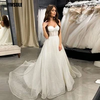 fivsole dubai luxury ball gown wedding dresses sweetheart glitter tulle bridal gowns 2022 vintage robe de mariage wedding gown