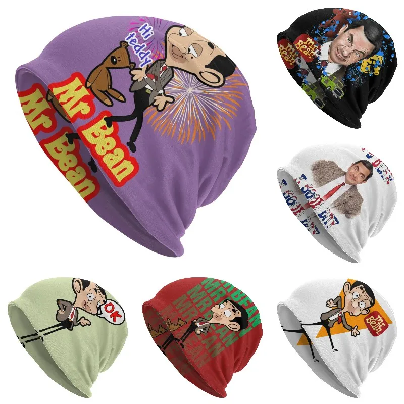 Милая вязаная шапка с мультяшным изображением мистера бэйла и его родственника