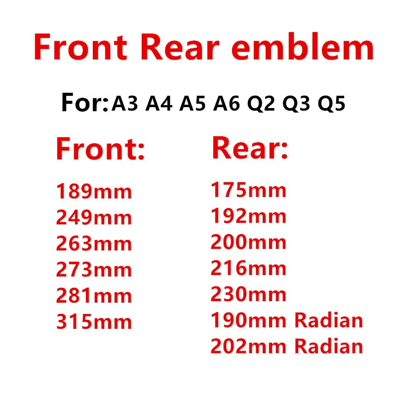 4 кольца ABS серебристый/черный Автомобильный капот Передняя крышка гриль задний