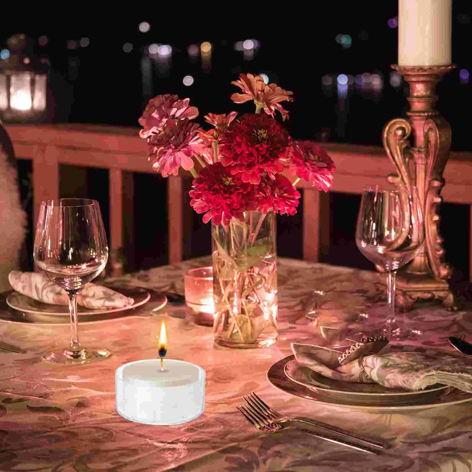 

Candles Cup Cups Wax Mold Holder Shellmelt Tins Tealight Supplies Burning Candlestick Making Jars Votive Round Container Diy