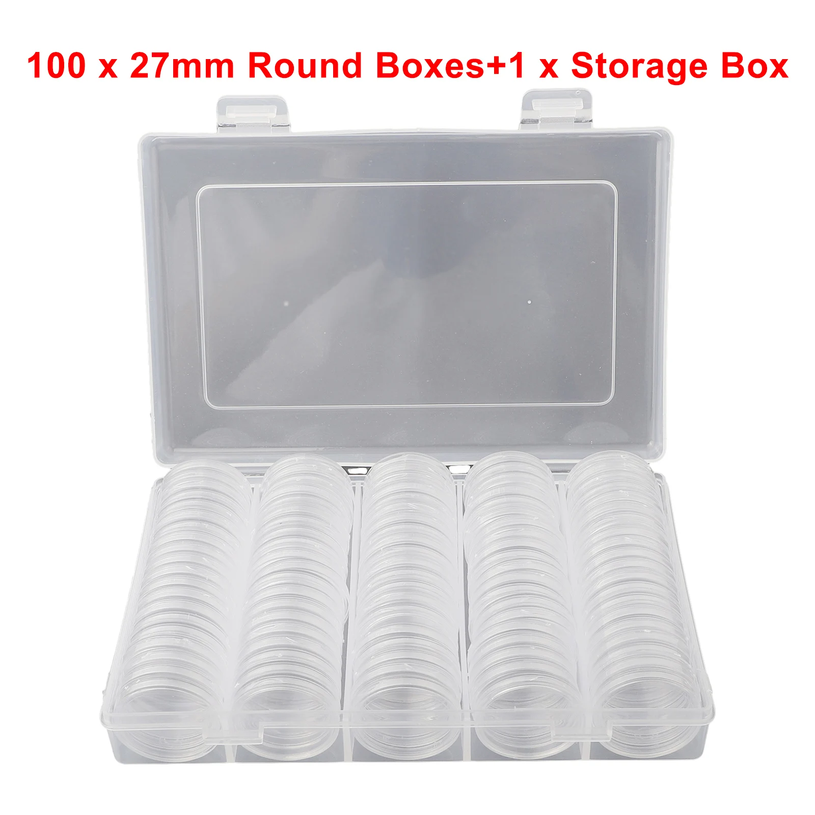 Памятные держатели для монет 27 мм 100 шт. коллекционные хранение объема пустых в