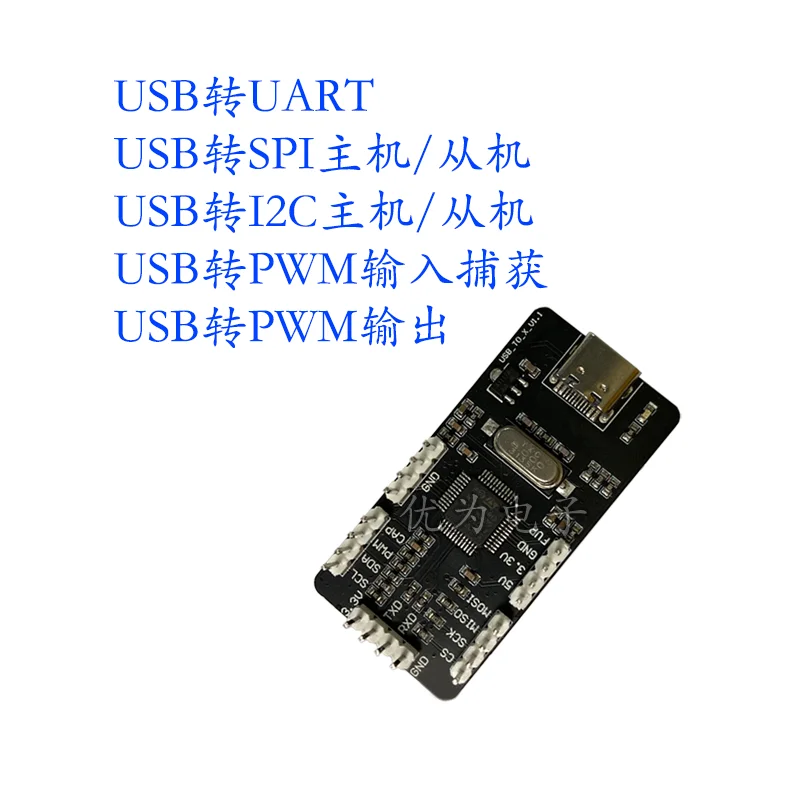 Хост USB-SPI I2C Slave 7-битный 10-битный адрес UART Частота ШИМ-выхода 1 8 В 5 Входная захват