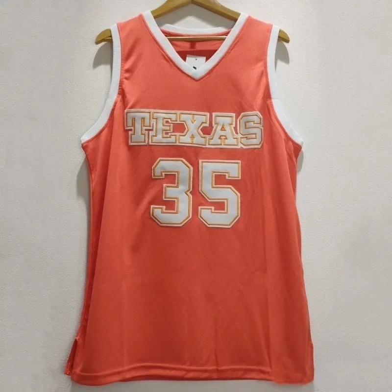 Мужская и женская баскетбольная майка большой размер 35 Дуран Университет Техаса