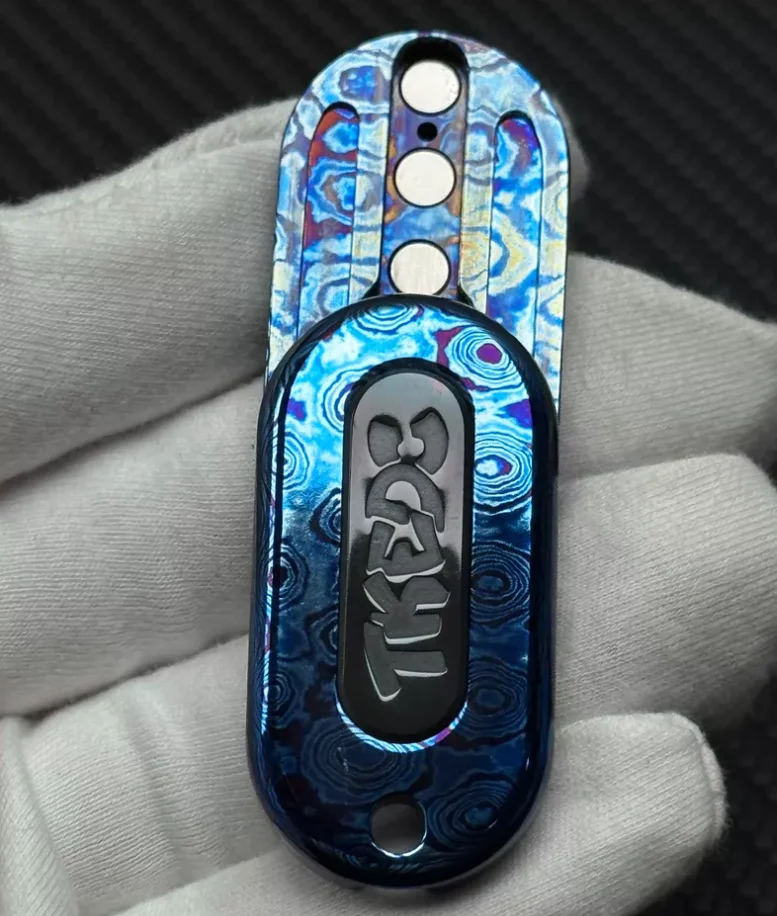 Фото Б/у EDC TK mini card promotion Timascus fidget slider — антистрессовая игрушка-слайдер №2