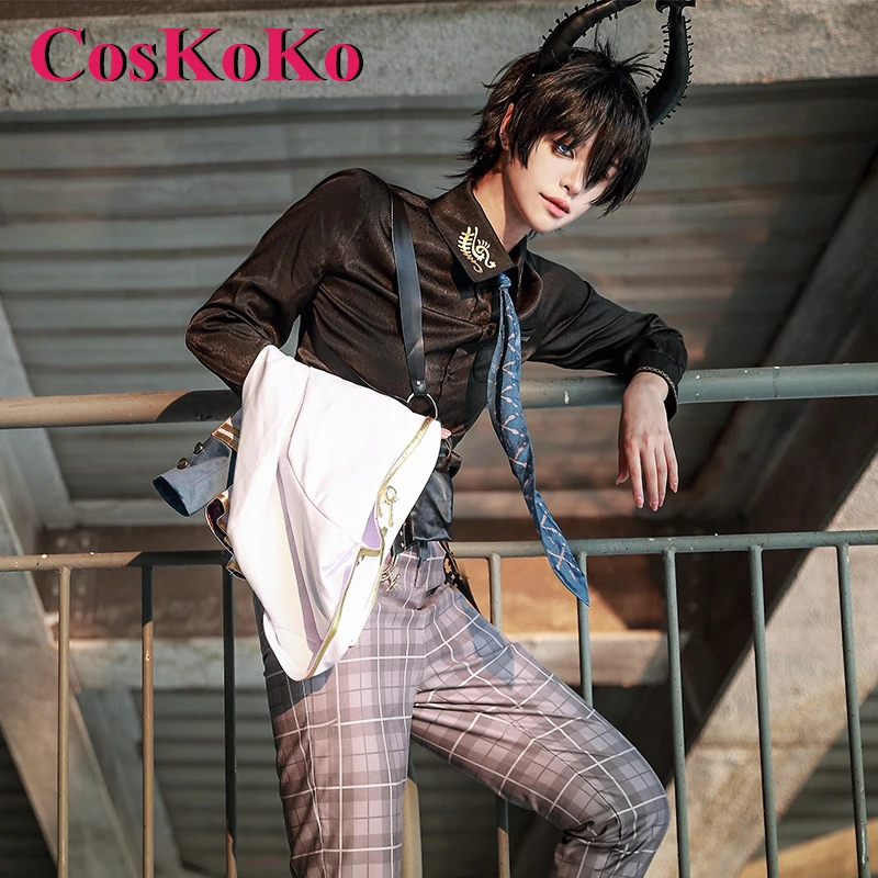CosKoKo Ren Zotto Косплей Аниме Vtuber Nijisanji ILUNA Костюм Модная Униформа Мужской Полный
