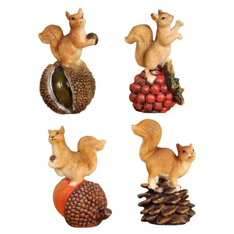 

American Country Cute Resin Squirrel Creative-Home Gardening Immortal Floral Decoration Animal Decoration Crafts Car Oranments