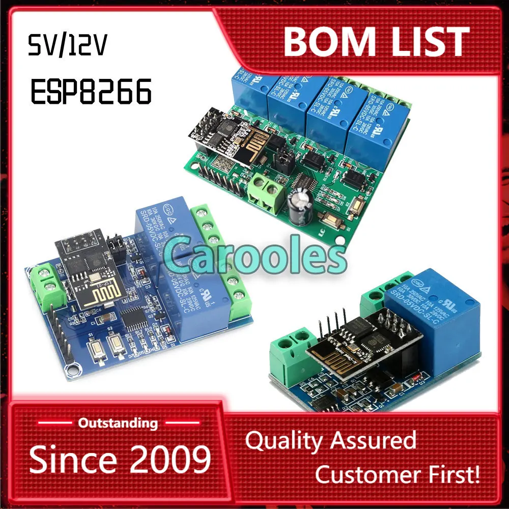 

ESP8266 ESP-01 5V 12V 1 2 4 Way WiFi Relay Module Things Smart Home Remote Control Switch ESP01 WIFI Wireless Module Phone APP