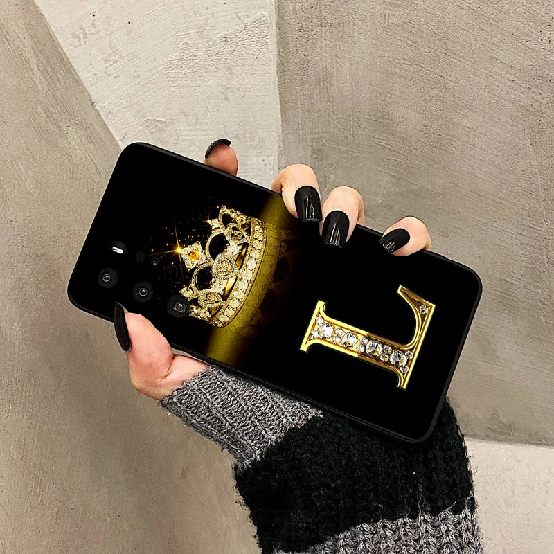 rose gold 26 letters phone case for xiaomi redmi note 10 pro 9 9c 9a note 9 pro for poco m3 pro x3 pro f3 black case free global shipping