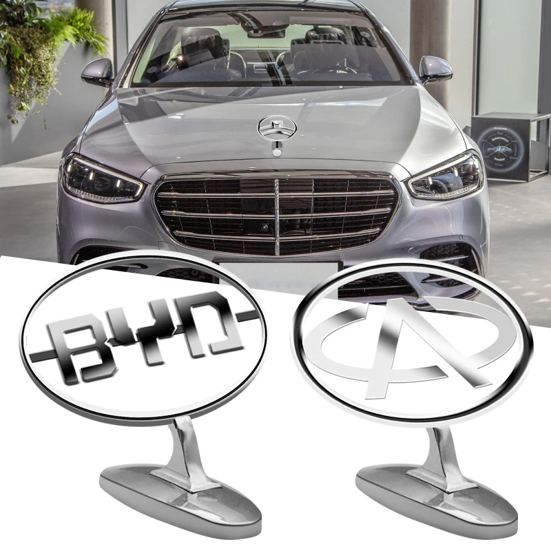 

1pcs Car Front Labeling Metal Sticker 3D Standing Label Engine for Renault Clio Laguna 2 Megane 2 3 Duster Logan Captur