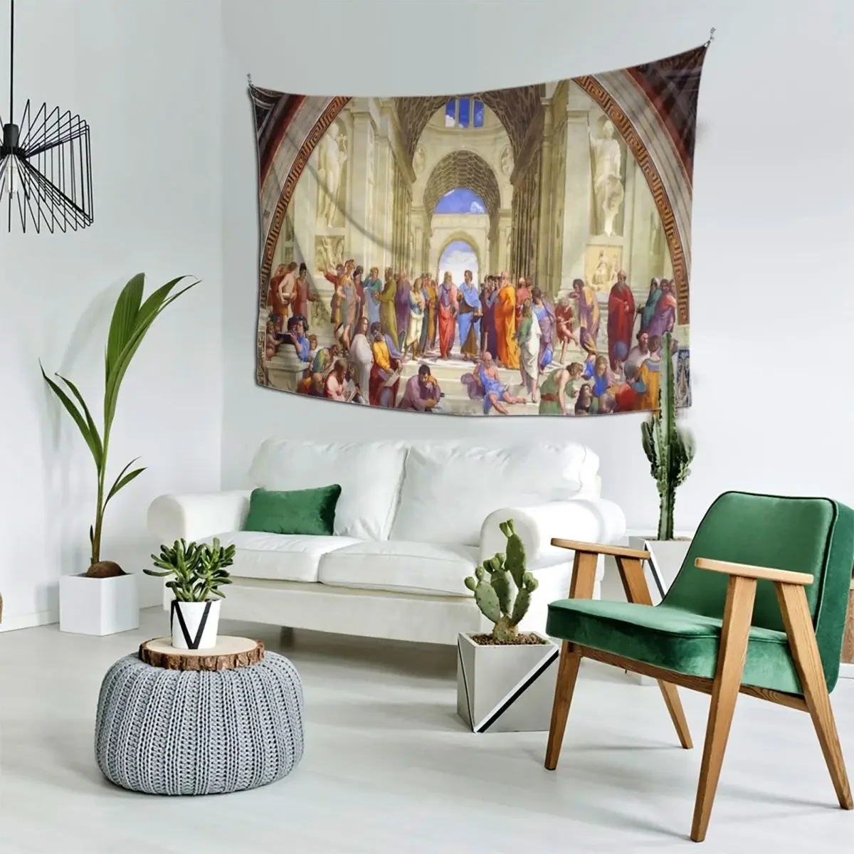 Рафаэль Школа Афинов из Stanza della Segnatura Гобелен Украшение Фотографии Настенные