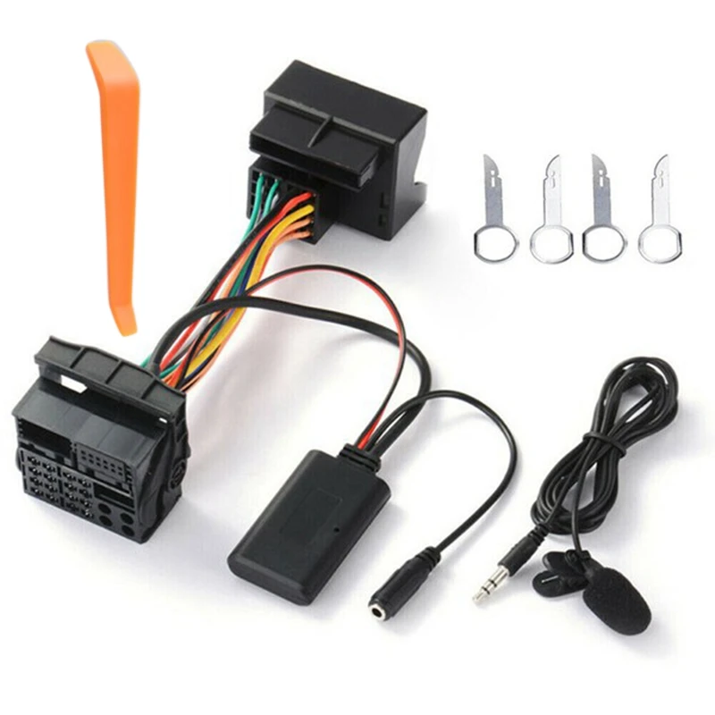 

Bluetooth Aux-In Audio Cable Harness Adapter Duable For Ford Mondeo Focus With Microphone Car Styling Accessories