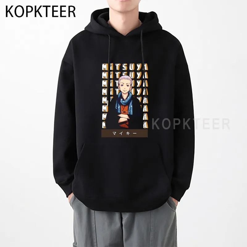 

Mitsuya Takashi Anime Hoodie Men Sweatshirts Japanese Streetwear Casual Long Sleeve Tops Oversized Hoody Cartoon Hooded Unisex