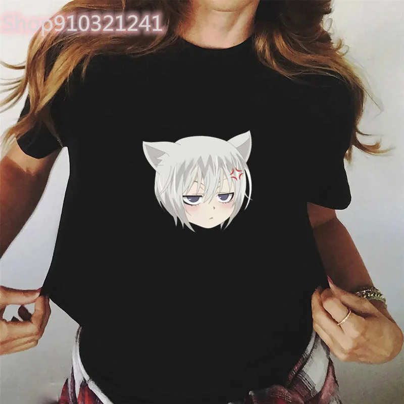 

Женские Забавные футболки Tomoe, кавайные футболки, топ, аниме камизама хаджимом машита, женские футболки Харадзюку с коротким рукавом, милая ...