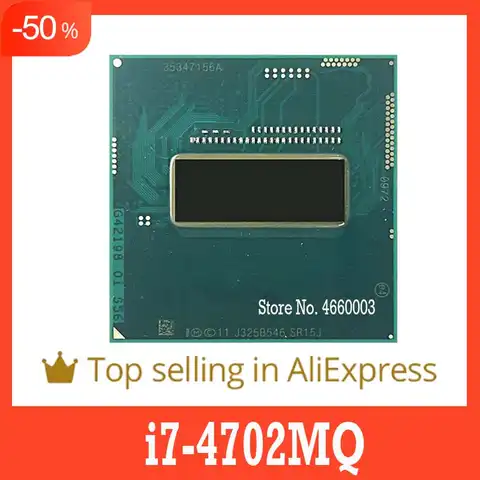 Скидка 40%, i7-4702MQ i7 4702MQ SR15J 2,2 ГГц четырехъядерный восьмипоточный ЦПУ Процессор 6M 37W Socket G3/rPGA946B оригинальный SHAOLIN offica