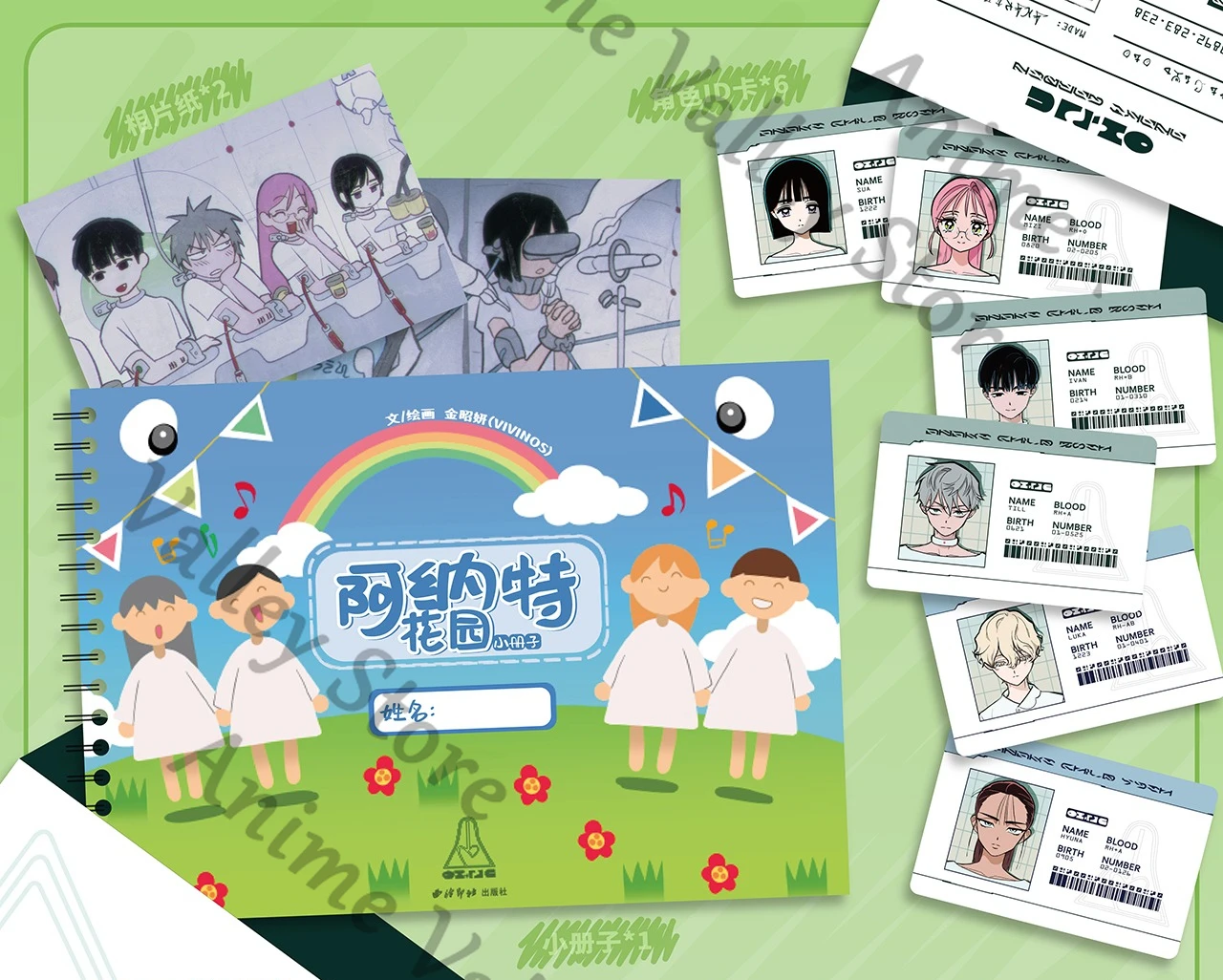 

Официальное аниме Alien Stage Luka Till MiZi Sua Ivan Hyuna Косплей Буклет Спиральный блокнот Мультфильм Альбом Живопись Inbetweening