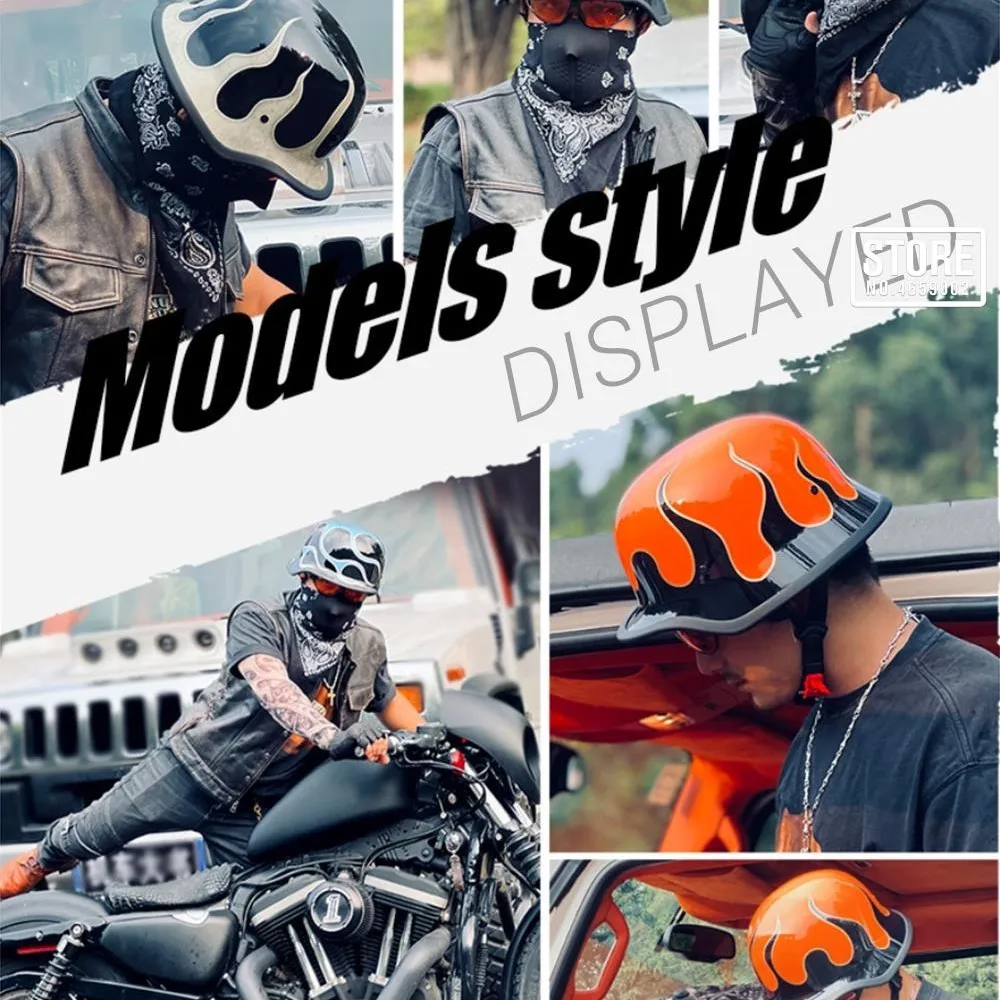 Винтажный мотоциклетный шлем ретро немецкий стиль полушлем для скутера