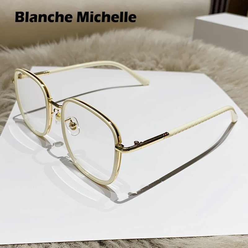 New Fashion Anti Blue Light Reading Glasses Women Men UV400 Oculos Retro Gafas Optical Lenses Eyewear Eyeglasses With Box