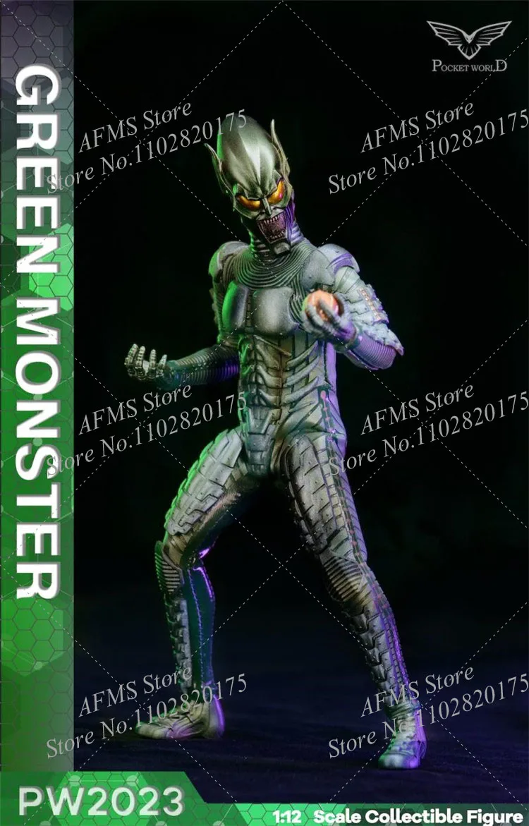 PWTOYS PW2023 Коллекционная фигурка в масштабе 1/12 Willem Dafoe Green Monster Villain Fulls Set 6 дюймов