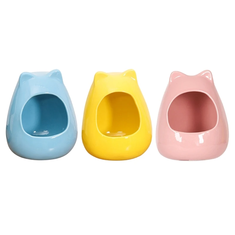 

Pet Summer Bed Gerbils Habitat Room Ceramic House Small Animals Cooling Nest