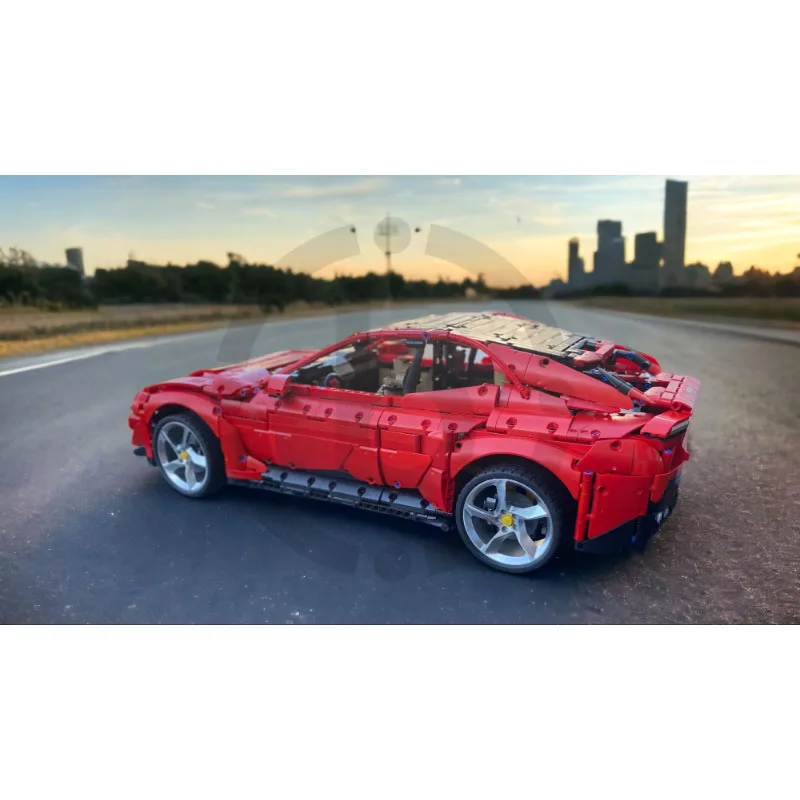 Строительный блок семейный внедорожник улучшенная модель гоночного автомобиля