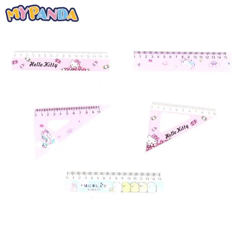 

4pcs/set Kawaii Learning Ruler Model Accessories Dollhouse Learning Props Dollhouse Miniature Simulation