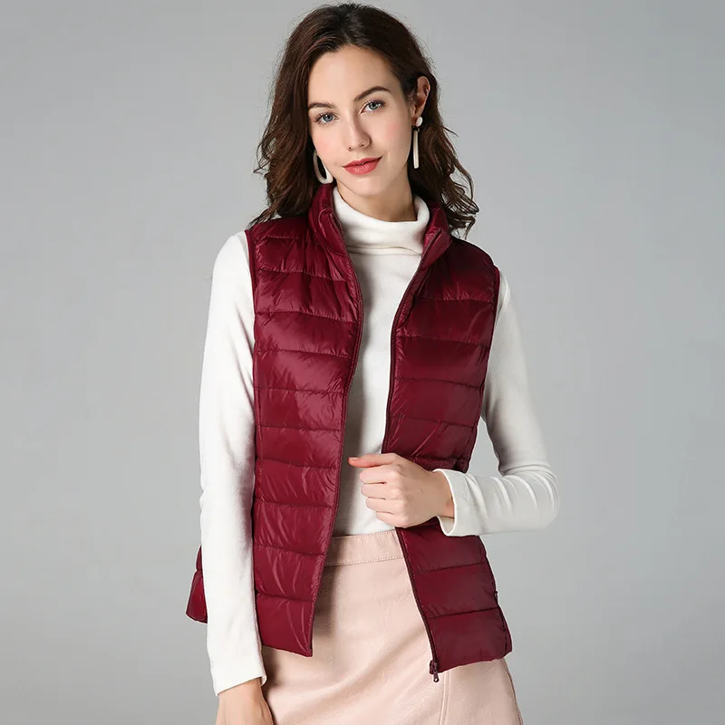

Women Sleeveless Puffer Jacket 2023 New Arrivals Fashion Short Ultra Light Down Coat Female Spring Autumn Casual Parkas