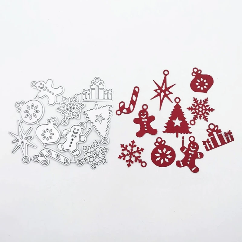 

Durable Die-Cuts Handicraft Making Tool Christmas Embossing Stencil Templates Mold for Christmas Tree Ornaments Cutting
