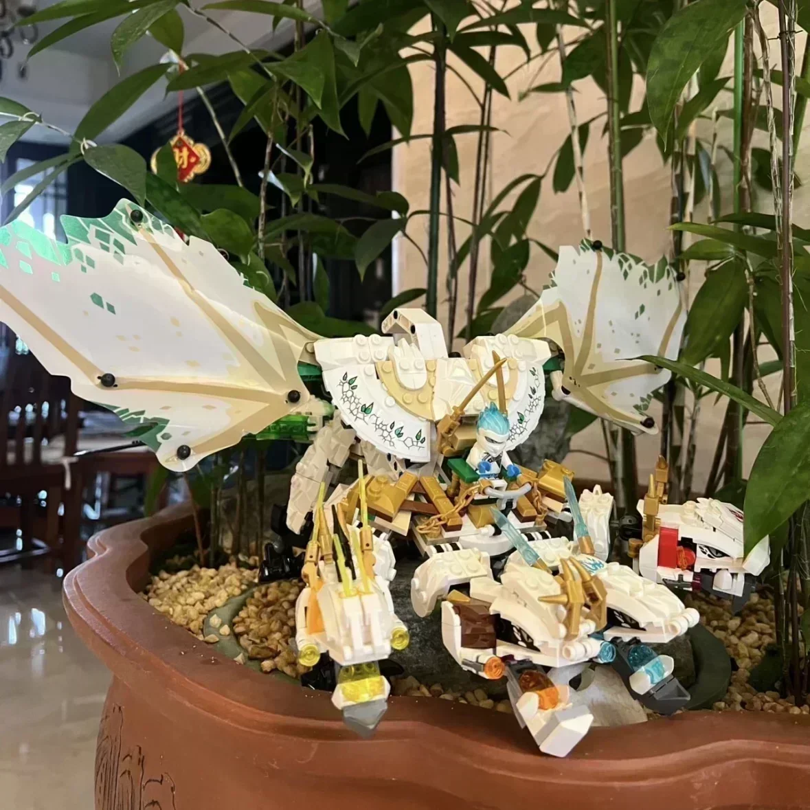 951 шт. Ultra Dragon Flying Mecha Трансформация Строительный блок Совместимый 70679 Игрушки