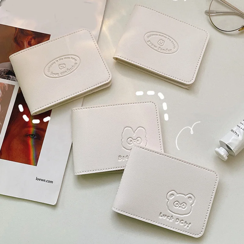 

Держатель карт для водительского удостоверения, симпатичный кошелек с медведем для мужчин и женщин, чехол из искусственной кожи для автомо...