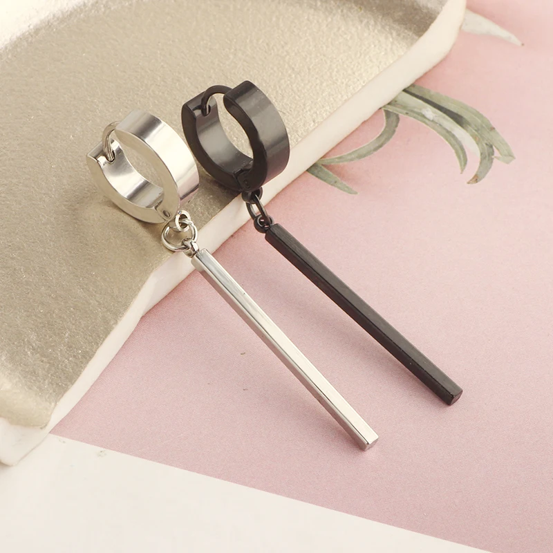 Клипса для ушей из титановой стали в стиле панк/серьги-гвоздики мужчин и женщин