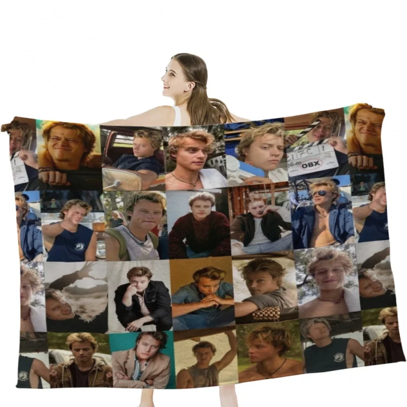 

Rudy Pankow Throw Blanket Soft Velvet Blanket Travel Bedding Blanket