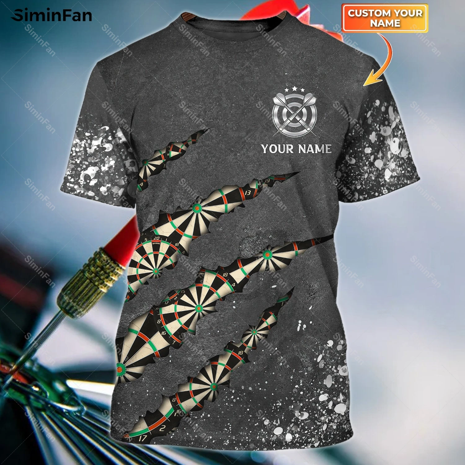 

Футболка мужская с круглым вырезом и 3D-принтом, унисекс