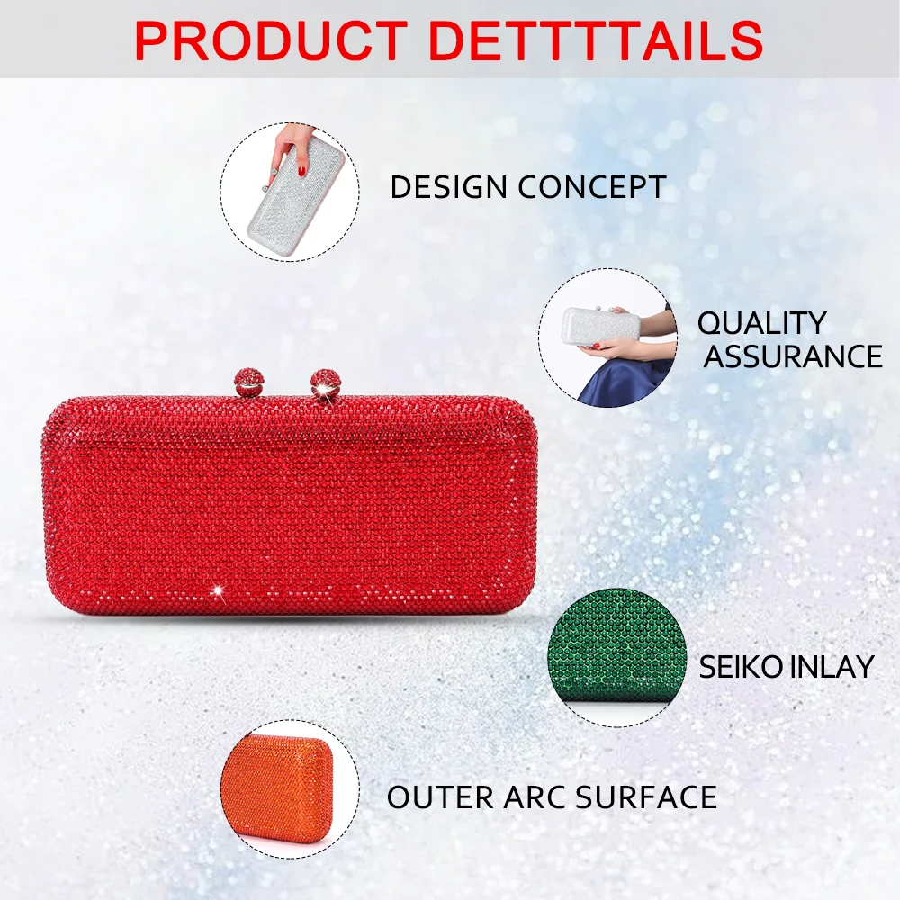 2024 роскошные брендовые женские сумки для свадебной вечеринки рождественский