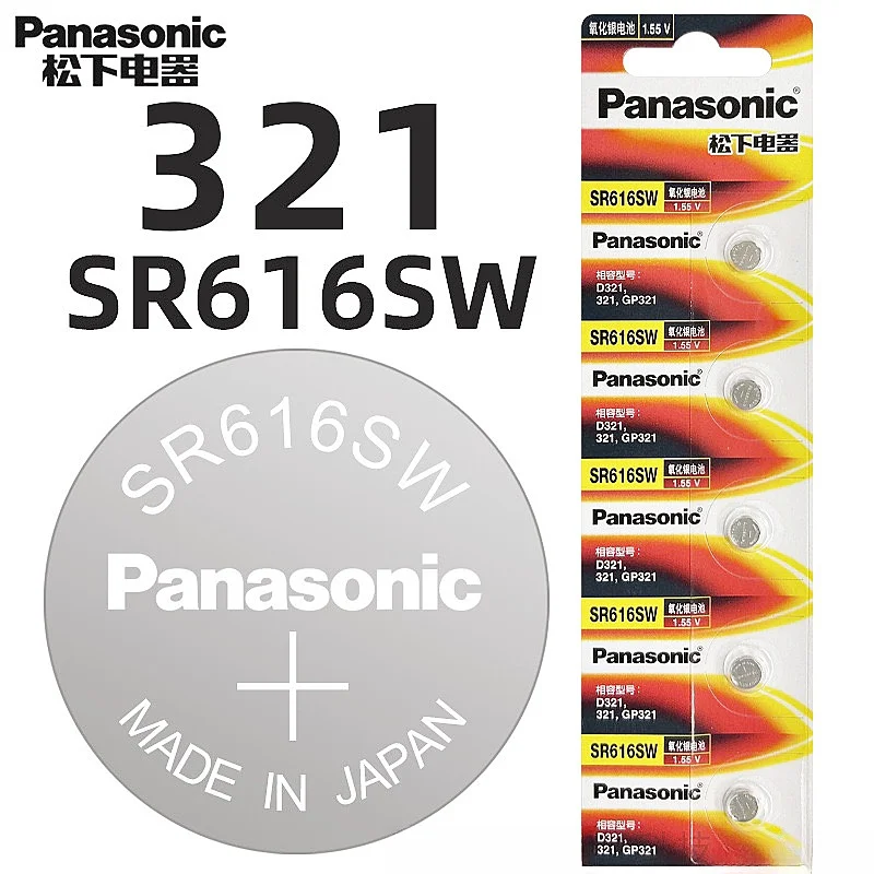 Батарея для часов Panasonic sr616sw 3211 батарея с кнопкой 1 55 В подходит батареи Omega CK Longines