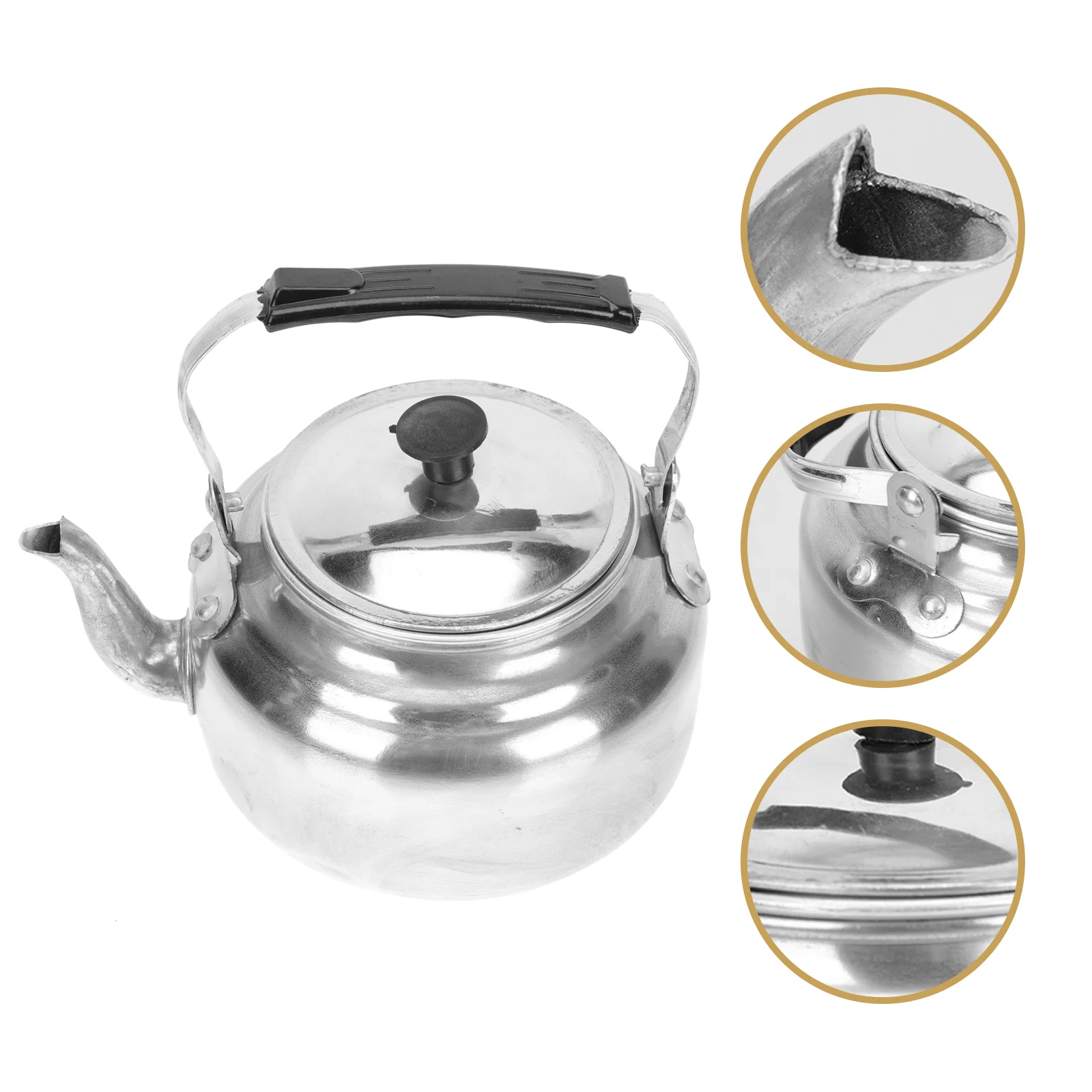 

Kettle Tea Water Teapot Stovetop Pot Teakettle Aluminum Aluminium Whistling Heating Camping Steel Stainless Stove Household