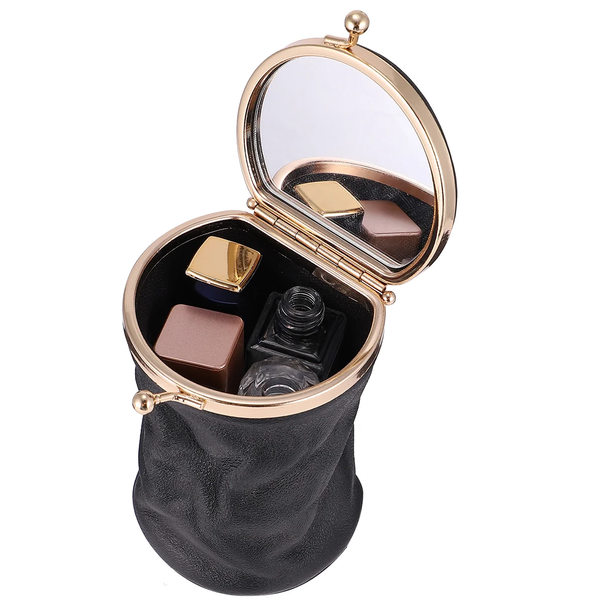 

Makeup Lipstick Purse Travel Case Holder Mini Storage Women Pocket Mirror Pouch Organizer Sundries Make Brush Pu Fashion Large