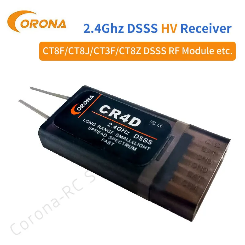 Ресивер Corona CR4D 2 4 ГГц 4ch V2 DSSS для управления полетом на радиоуправлении самолетом