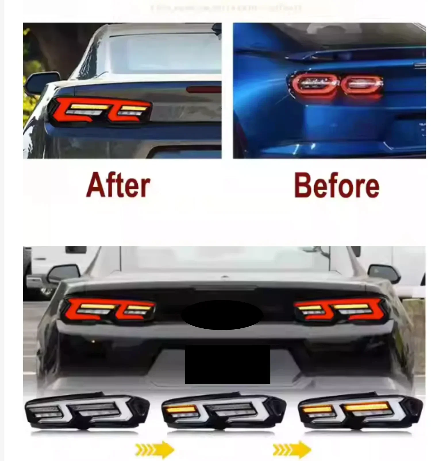 Фото Задний фонарь для Chevrolet Camaro 19-23: указатель поворота, стоп-сигнал, фонарь заднего хода №3