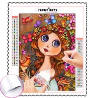 5d diamond painting canvas full round drill diy landscape mosaic cross stitch crystal embroidery kits wall art flower fence