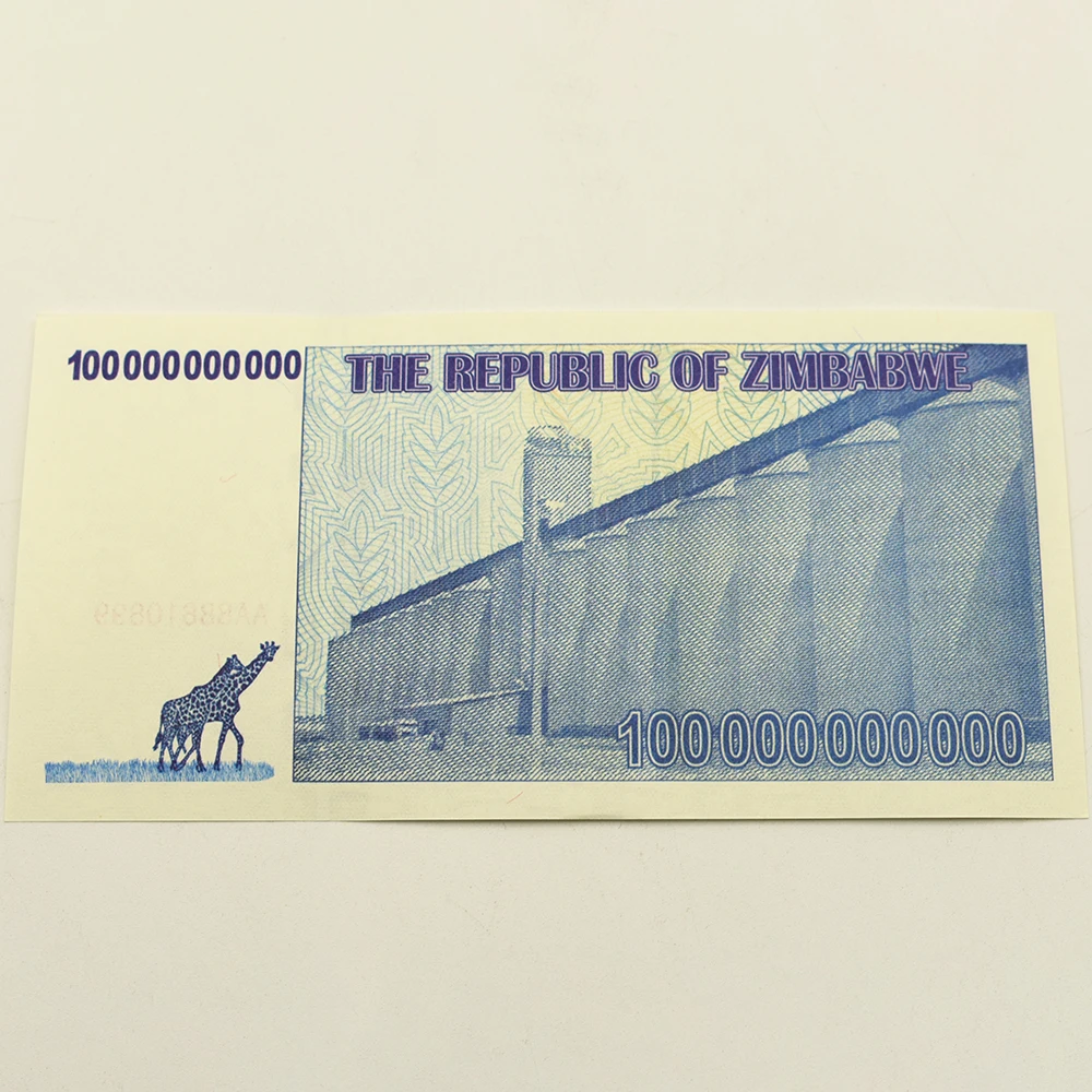 Бумажные банкноты в Зимбабве сто миллиардов банкнот лучшая художественная