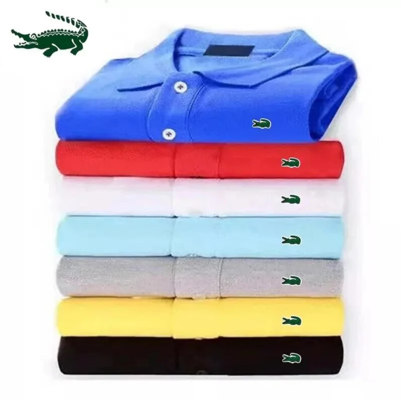

Summer New Brand Embroidered Polo Shirt Men's Comfortable High-Quality Men Short Sleeved Breathable Top Business Casual Polo