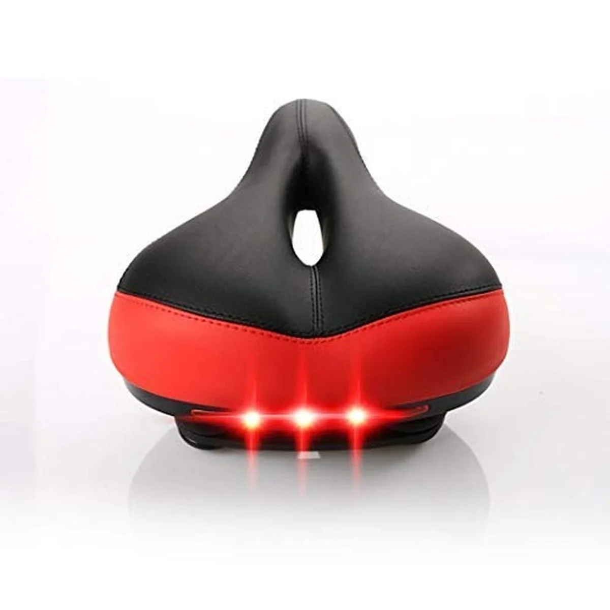 Saddle Soft Road Bike Seat Pu Leather Cycling Cushion Shock 