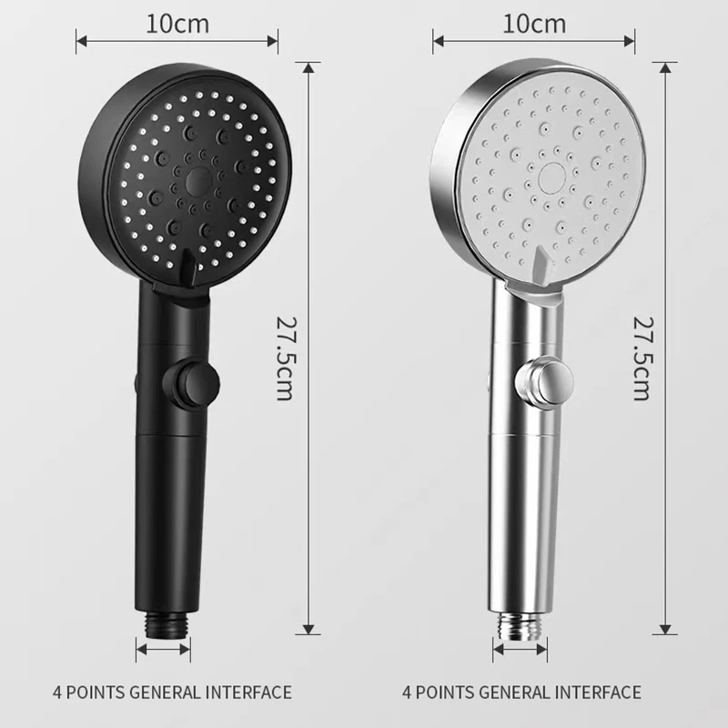 High Pressure Handheld Shower Head with On Off Switch Detachable Shower Head 6 Spray Settings Handheld Spray Nozzle Accessories images - 6