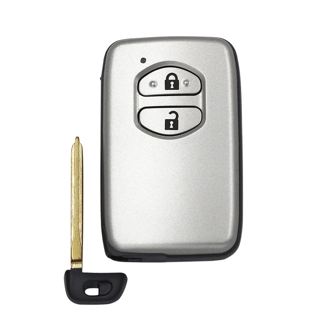

Replacement 2 button remote key case fob for Toyota Land Cruiser Prado 2010-2015 with uncut insert key