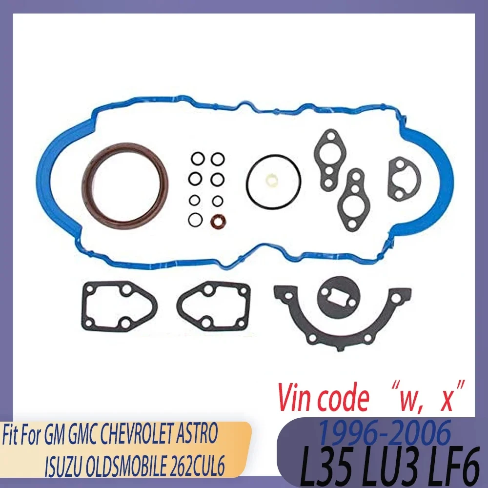 Деталь двигателя, полный комплект прокладок головки блока цилиндров, подходит для 4,3 л ГАЗ L35 LU3 LF6 94-06 для GM GMC CHEVROLET ASTRO ISUZU OLDSMOBILE 262CUL6