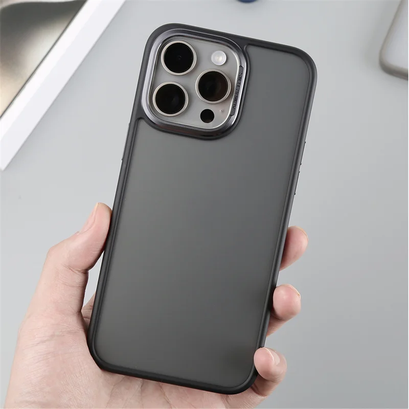 

Metal Lens armor case for Apple iPhone 15ProMax All Inclusive Matte shockproof Case for iphone 15 15Pro 15 Plus back cover